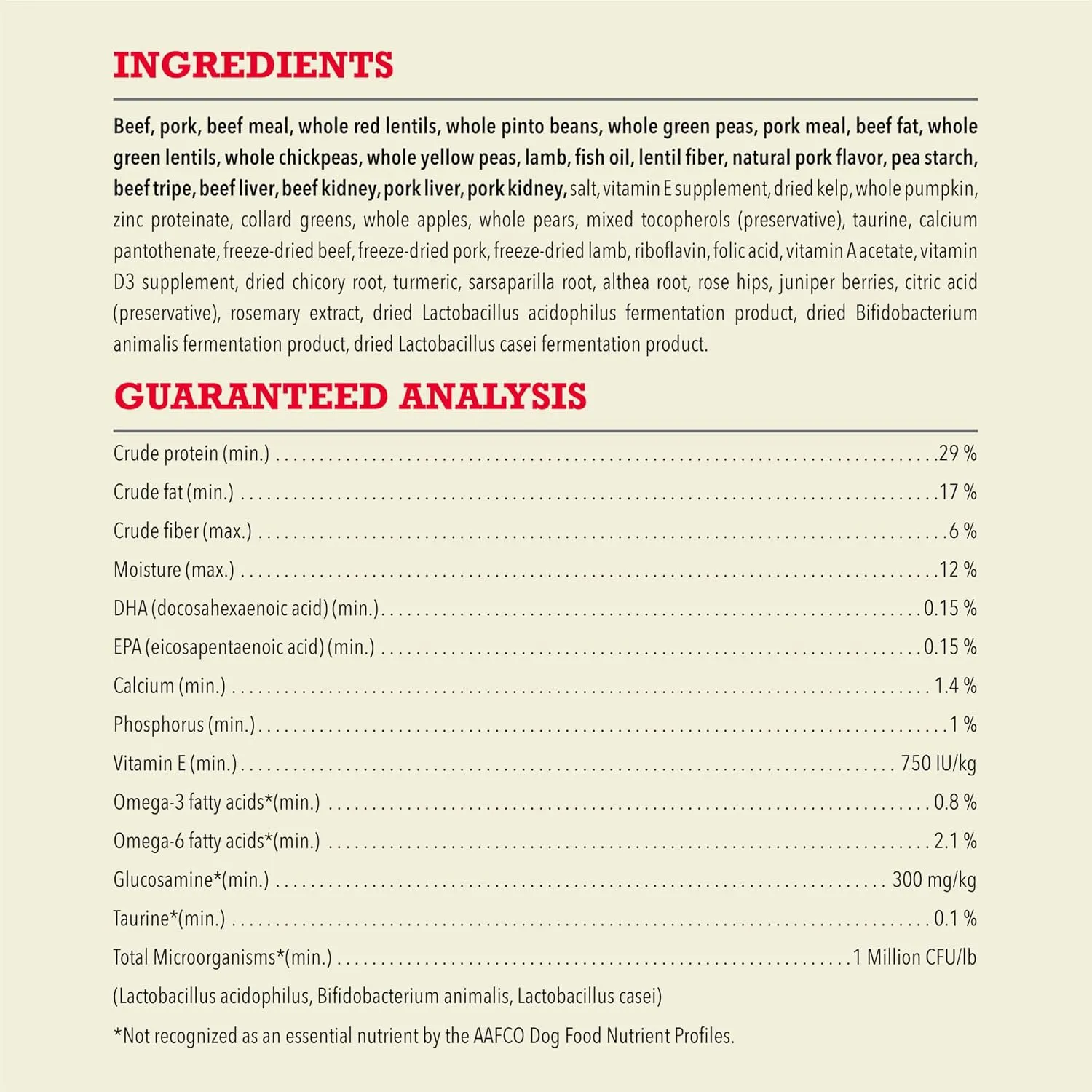ACANA Grain Free Dry Dog Food, Red Meat Recipe, 25lb