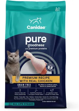 Canidae Pure Limited Ingredient Premium Dry Cat Food, Real Chicken Recipe, 5 lbs, Grain Free