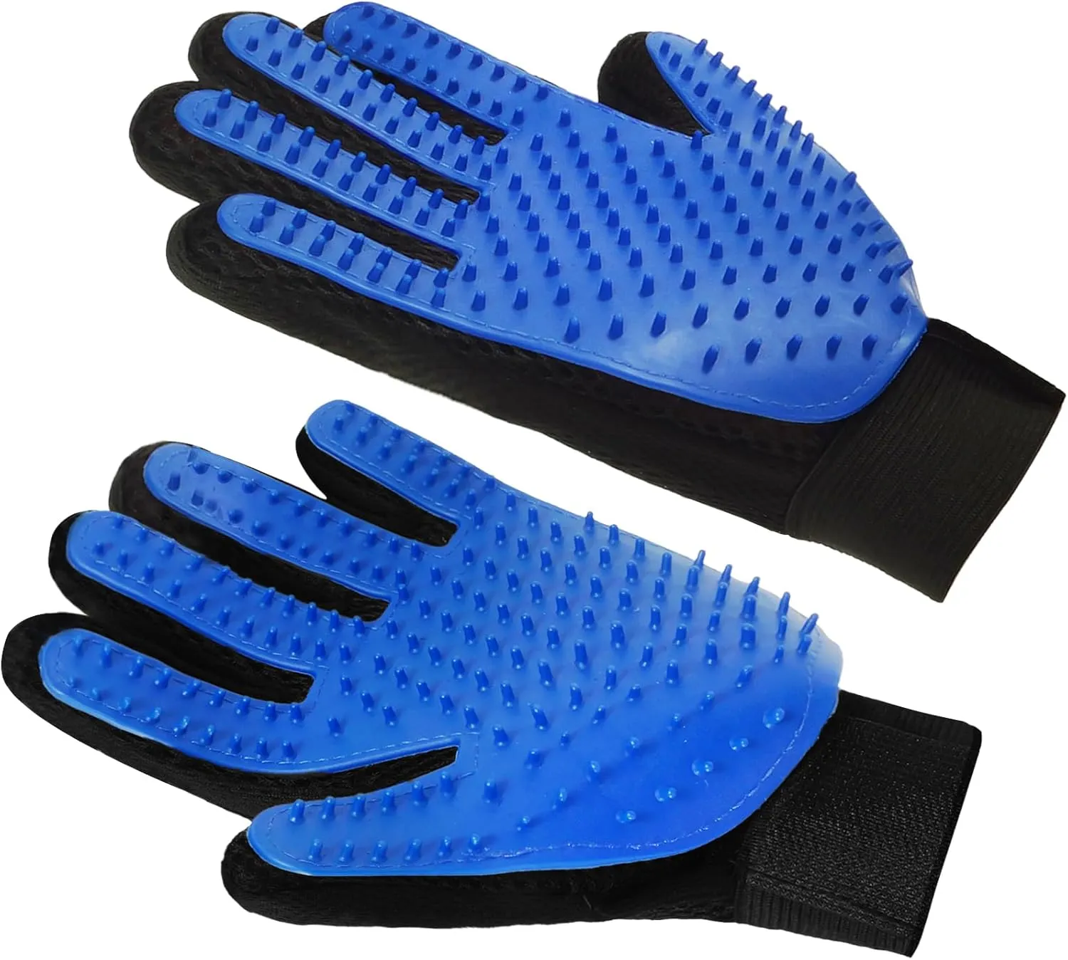 Cat Gloves for Grooming, Pet Grooming Gloves for Removing Floating Hair, Grooming Gloves for Dogs, Five Finger Hair Rubbing Gloves for Cat and Dog Massage and Bathing-1Pair