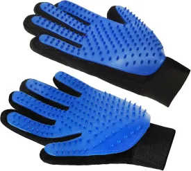 Cat Gloves for Grooming, Pet Grooming Gloves for Removing Floating Hair, Grooming Gloves for Dogs, Five Finger Hair Rubbing Gloves for Cat and Dog Massage and Bathing-1Pair