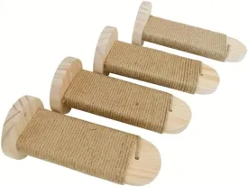 Cat Wall Steps (4-Pack)  Space-Saving Wall-Mounted Cat Shelves for Climbing & Exercise