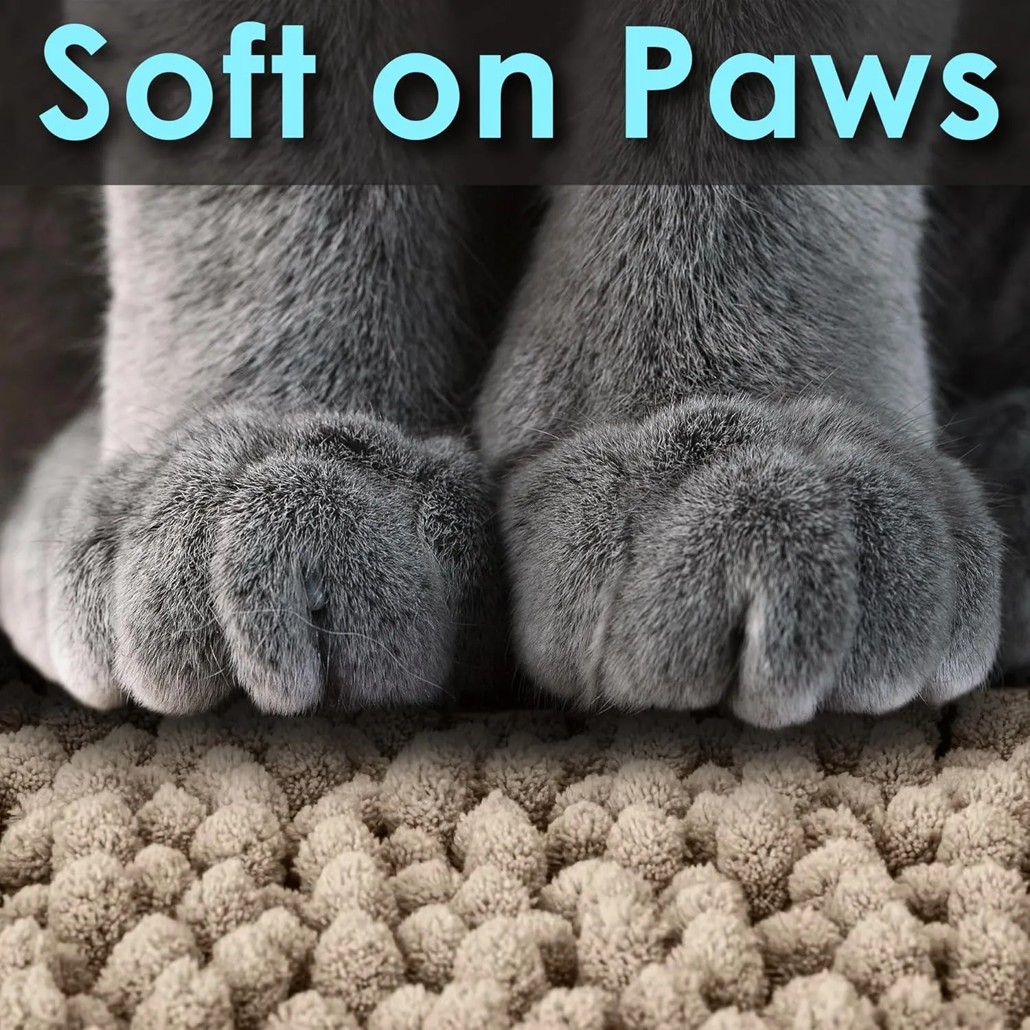 CatGuru Cat Litter Mat, Medium, Extra Large, XXL, Super Absorbent and Waterproof Litter Box Mat for Cats, Non Slip Trapping Mats, Machine Washable Kitty Trapping Pad, Cat Stuff (XL, Sand/Heavy-Duty)