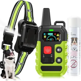 Citronella Training Collar for Dog [1* Citronella Refill] Citronella Dog Bark Collar with Beep/Vibration/Spray 4 Mode & 6 Adjustable Sensitivities IPX7 Waterproof Bark Collar, Safer for L/M/S Dogs