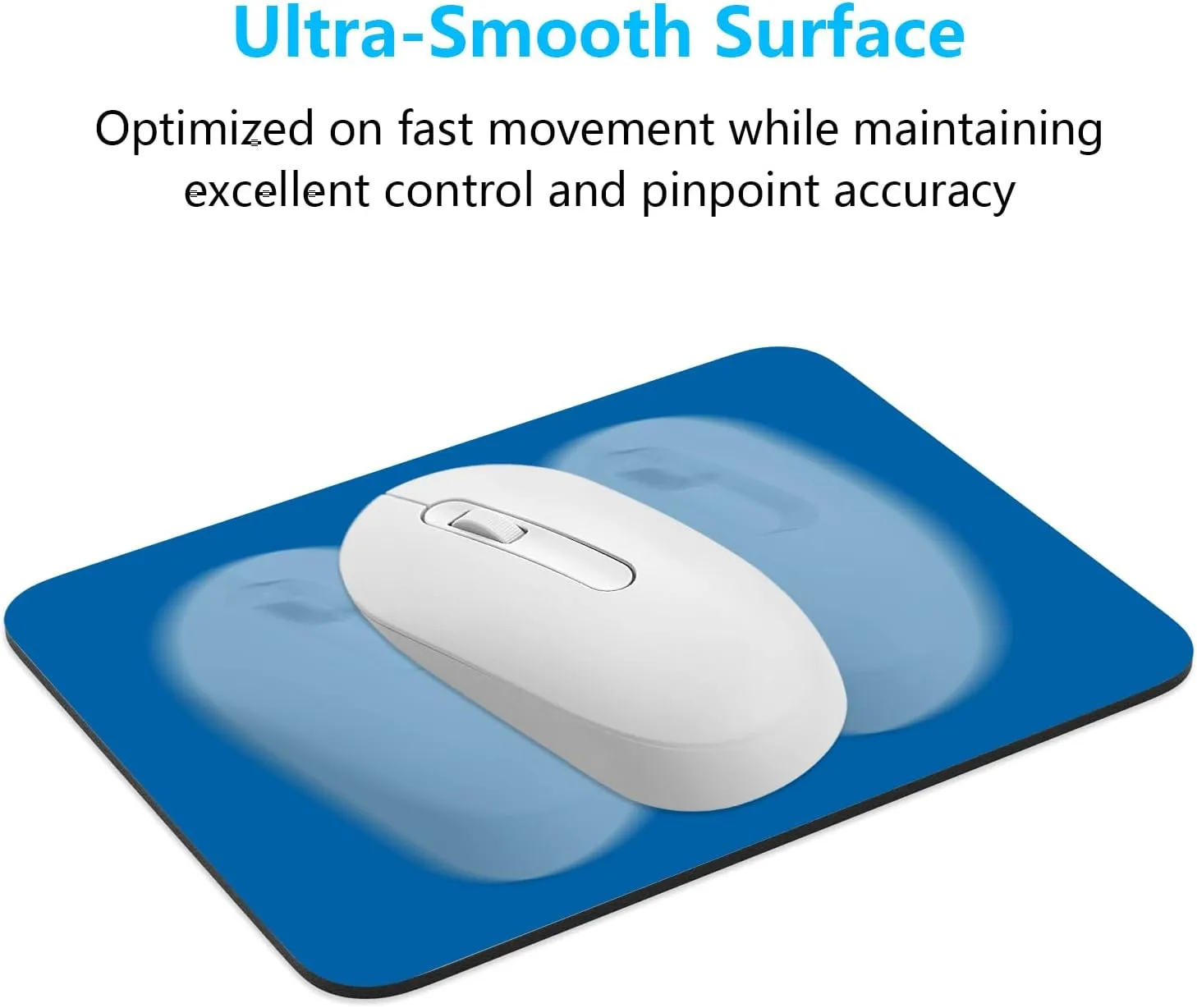 Dapesuom Small Mouse Pad, 6 x 8 Inch Thick Rubber Premium-Textured Non-Slip Portable & Washable Mini Mouse Mat for Women Men Wireless Laptops Keyboard Tray Gaming Computer Office Travel, Dark Blue
