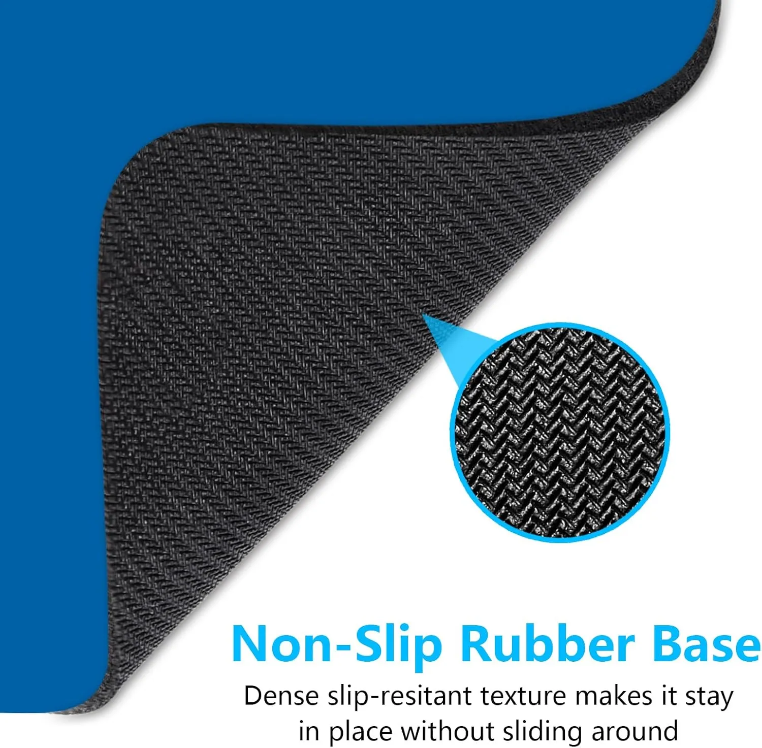 Dapesuom Small Mouse Pad, 6 x 8 Inch Thick Rubber Premium-Textured Non-Slip Portable & Washable Mini Mouse Mat for Women Men Wireless Laptops Keyboard Tray Gaming Computer Office Travel, Dark Blue