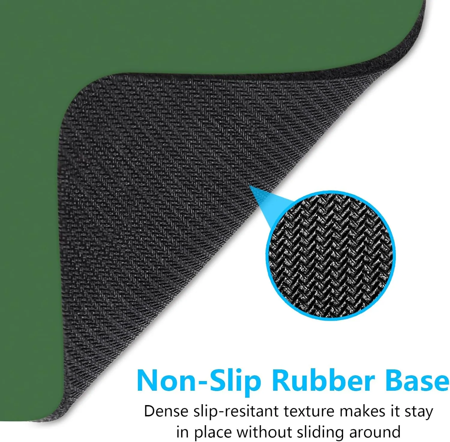 Dapesuom Small Mouse Pad, 6 x 8 Inch Thick Rubber Premium-Textured Non-Slip Portable & Washable Mini Mouse Mat for Women Men Wireless Laptops Keyboard Tray Gaming Computer Office Travel, Forest Green