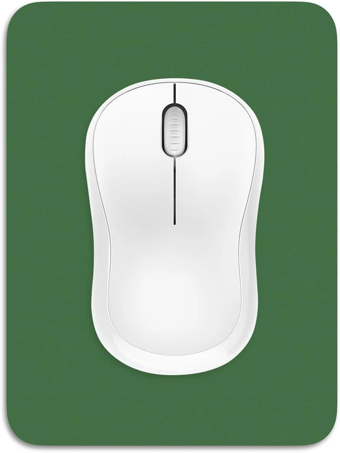 Dapesuom Small Mouse Pad, 6 x 8 Inch Thick Rubber Premium-Textured Non-Slip Portable & Washable Mini Mouse Mat for Women Men Wireless Laptops Keyboard Tray Gaming Computer Office Travel, Forest Green