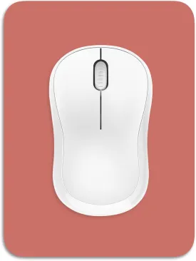 Dapesuom Small Mouse Pad, 6 x 8 Inch Thick Rubber Premium-Textured Non-Slip Portable & Washable Mini Mouse Mat for Women Men Wireless Laptops Keyboard Tray Gaming Computer Office Travel, Indian Red