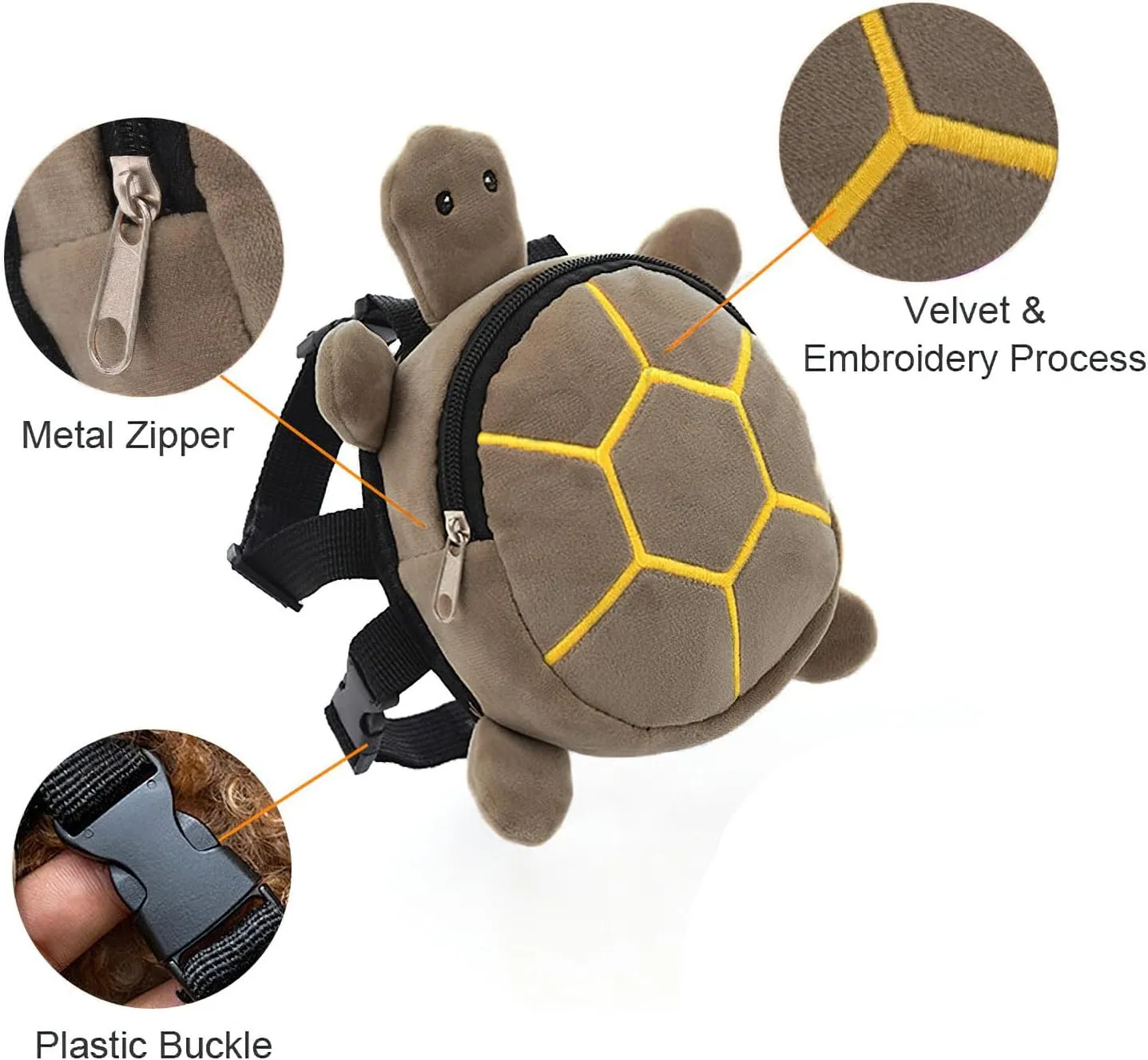 Dog Backpack Harness Puppy Self Carrier Bag Adjustable Pet Saddle Bag with D-Ring for Camping Hiking Daily Walking, Brown