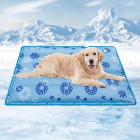 Dog Cooling Mat for Dogs & Cats - Self Cool Pad with Water Injection, Long-Lasting & Portable Pet Mat for Kennel, Car Seat, Sofa, Floor - Stay Cool All Summer (Blue, Large(18.7''*29.5'')