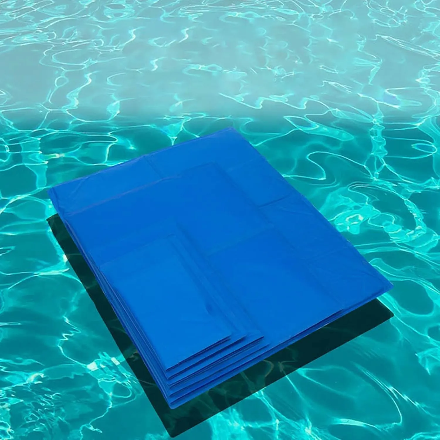Dog Cooling Mats, Scratch-Resistant Durable Pet Cool Mats, Gel Self Cooling Pad for Dogs Cats in Hot Summer, Self Cooling Pad Mats for Kennel Crate Home Travel (Blue_M/40x50cm)