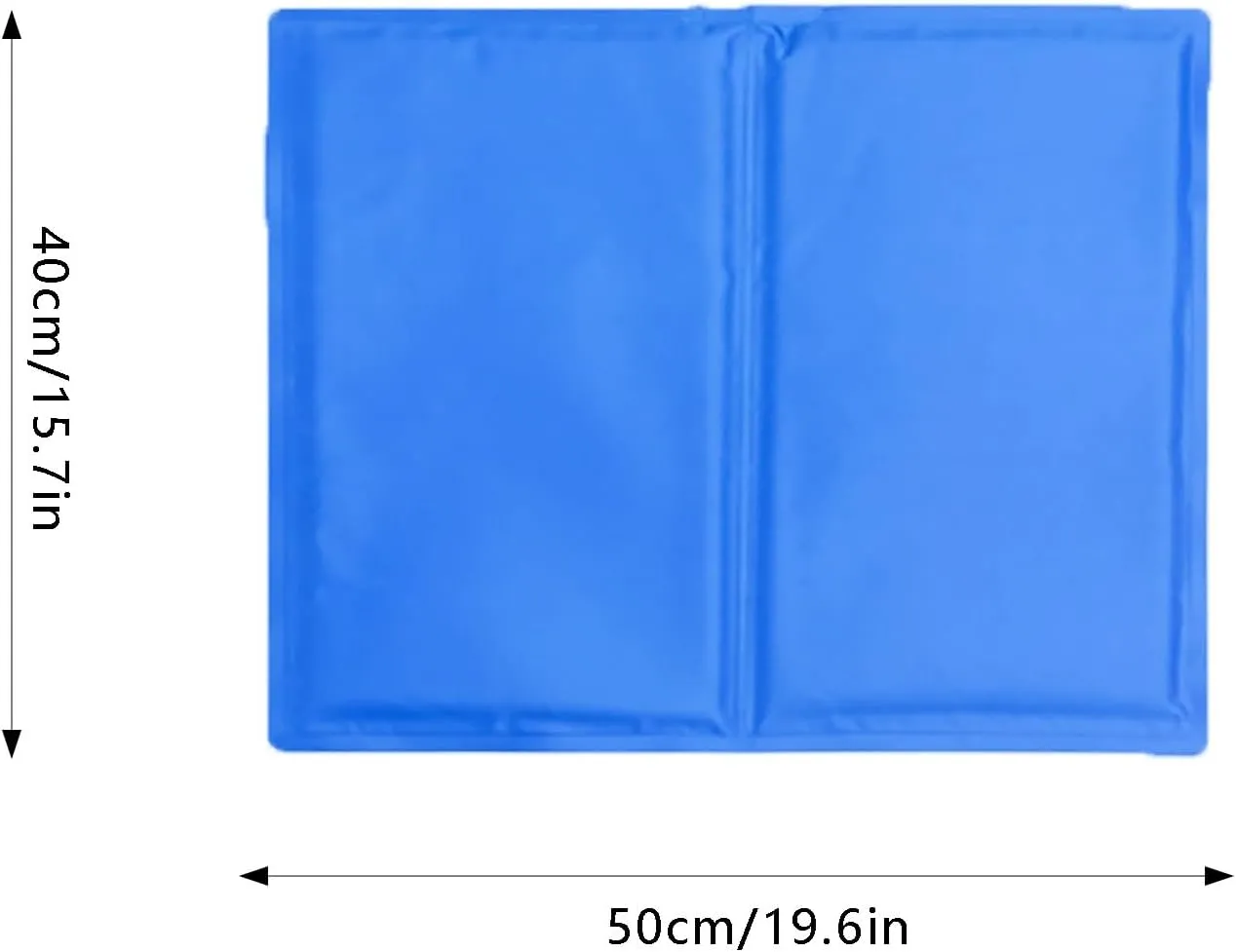 Dog Cooling Mats, Scratch-Resistant Durable Pet Cool Mats, Gel Self Cooling Pad for Dogs Cats in Hot Summer, Self Cooling Pad Mats for Kennel Crate Home Travel (Blue_M/40x50cm)