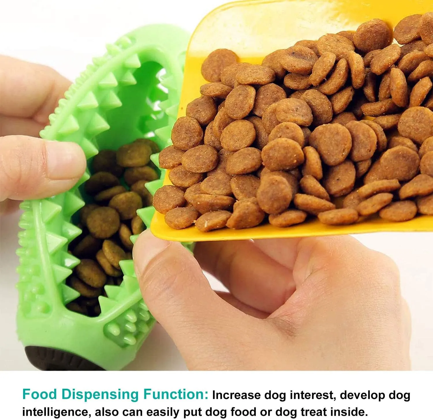 Guardians Dog Chew Toy with Suction Cup for Aggressive Chewers, Puppy Training Treats Food Dispensing Toothbrush Pet Teeth Cleaning Rope Toys for Small Medium Dogs(Green)