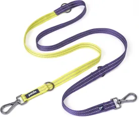 Hands Free Dog Leash - 7-in-1 Multifunctional Crossbody Dog Leash with Aluminum Buckles - Reflective Double Clip Dog Leash for Anti-Pulling Dog Training - Suitable for Puppies and Small Dogs