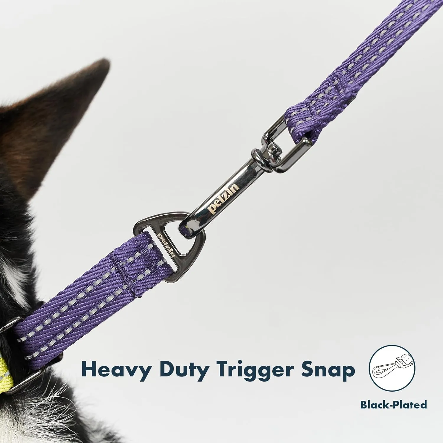 Hands Free Dog Leash - 7-in-1 Multifunctional Crossbody Dog Leash with Aluminum Buckles - Reflective Double Clip Dog Leash for Anti-Pulling Dog Training - Suitable for Puppies and Small Dogs