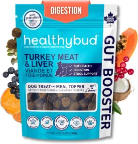 healthybud Dog Probiotic Chews  Digestive & Gut Health Support  Prebiotic, Fiber, Pumpkin & Sweet Potato  Stool Hardener & Sensitive Stomach Relief  Made in Canada (14.1oz)