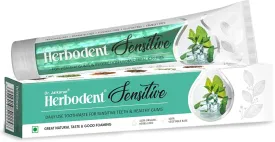 Herbodent Sensitive Toothpaste - 6.53 Oz Pack of 1 | Enamel Repair & Cavity Protection, Fluoride Free, Sensitive Care with Natural Mouthwash & Gum Strengthening Herbs - Clove, Tomar, Long Pepper...