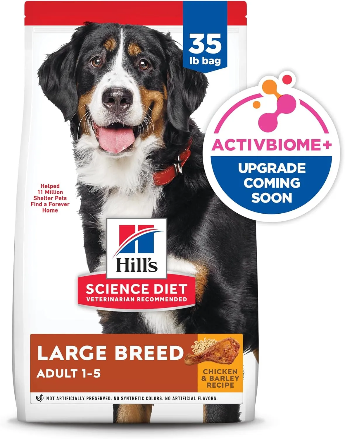Hill's Science Diet Large Breed, Adult 1-5, Large Breed Premium Nutrition, Dry Dog Food, Chicken & Barley, 35 lb Bag