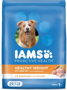 IAMS Proactive Health Healthy Weight Control Adult Dry Dog Food with Real Chicken, 29.1 lb. Bag