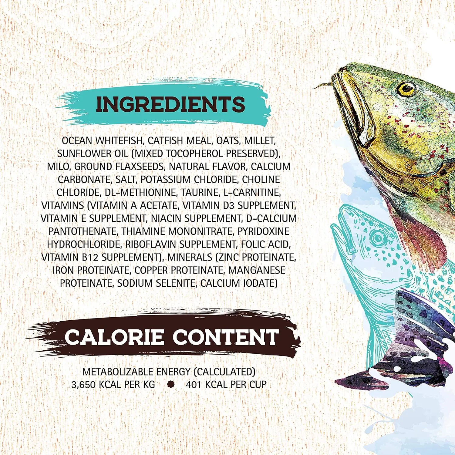 Inception Dry Dog Food Fish Recipe  Complete and Balanced Dog Food  Legume Free Meat First Dry Dog Food  4 lb. Bag (13278)