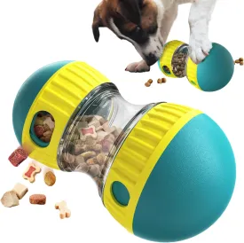 Interactive Dog Toys - Dog Puzzle Toy, Adjustable Food Treat Dispensing Dog Toys, Indestructible Dog Food Dispenser Dog Puzzle Feeder Slow Feeder for Large/Medium/Small Dog, Puppy Pet Gift(Blue)