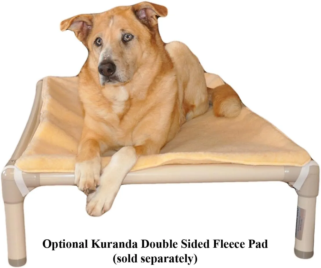 Kuranda Chewproof Dog Bed - Walnut PVC - 35" x 23" - Cordura Nylon - Forest