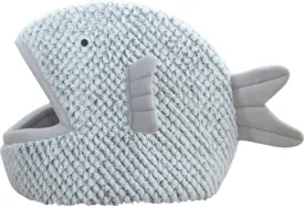 La La Pet Plush Cat Bed Cave Calming Washable Pet House Bed Selfwarming Pet Bed Foldable Cat Sleep Tent Dog Nest Soft Puppy House Bed for Cats and Small Dogs(Gray,S)