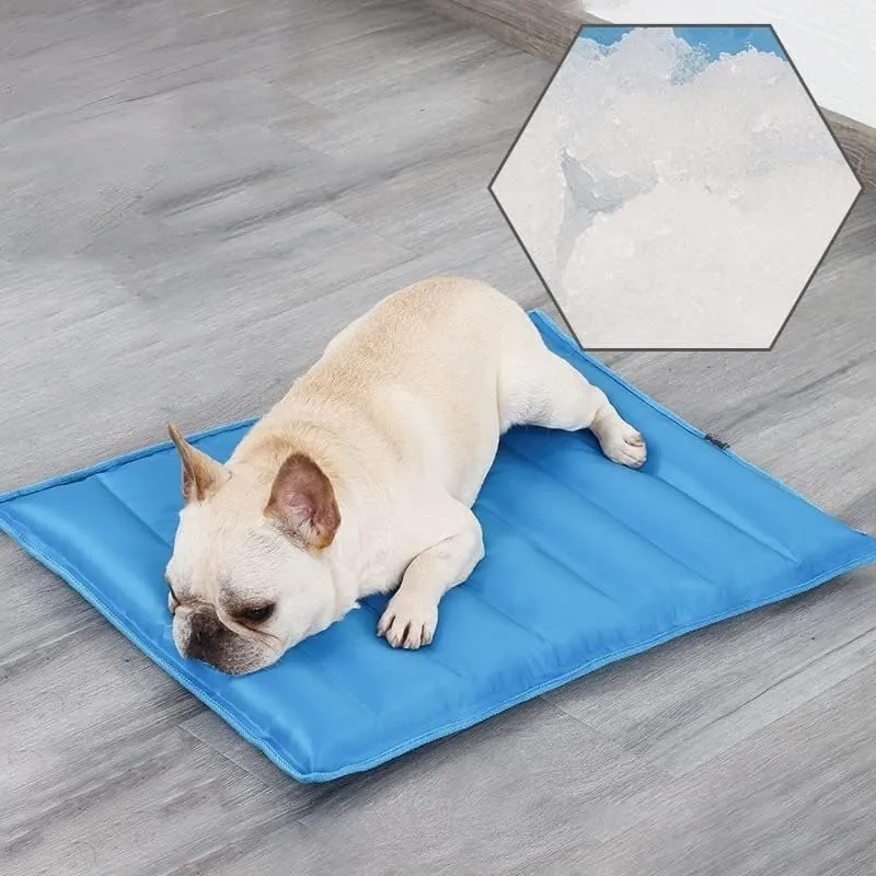 Lobster Clasp,Jewellery Clasps, Pet Dog Cooling Mat Ice Pad Teddy Mattress Pet Cool Mat Bed Cat Summer Keep Cool Pet Gel Cooling Dog Mat for Dogs (Color : Grey, Size : 45x45CM)