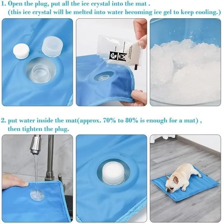 Lobster Clasp,Jewellery Clasps, Pet Dog Cooling Mat Ice Pad Teddy Mattress Pet Cool Mat Bed Cat Summer Keep Cool Pet Gel Cooling Dog Mat for Dogs (Color : Grey, Size : 45x45CM)