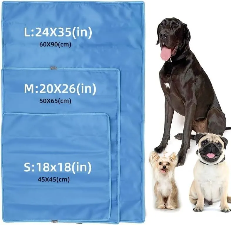 Lobster Clasp,Jewellery Clasps, Pet Dog Cooling Mat Ice Pad Teddy Mattress Pet Cool Mat Bed Cat Summer Keep Cool Pet Gel Cooling Dog Mat for Dogs (Color : Grey, Size : 45x45CM)