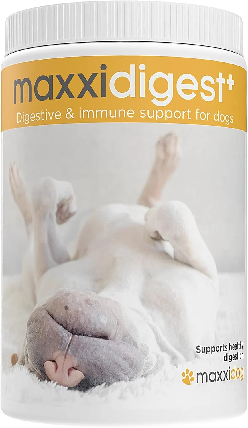 maxxipaws maxxidigest  Prebiotic & Probiotic for Dogs 13.2oz | Dog Probiotic Powder with Advanced Digestive Enzymes for Gut Health & Immunity | Supports Digestion, Food Sensitivities & Itchy Skin