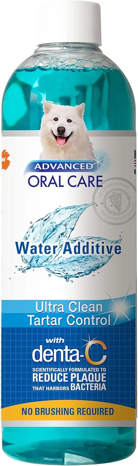 Nylabone Advanced Oral Care Pet Dental Water Additive, Liquid Tartar Remover & Breath Freshener for Dogs, Dog Teeth-Cleaning, Original Flavor, 16 oz.