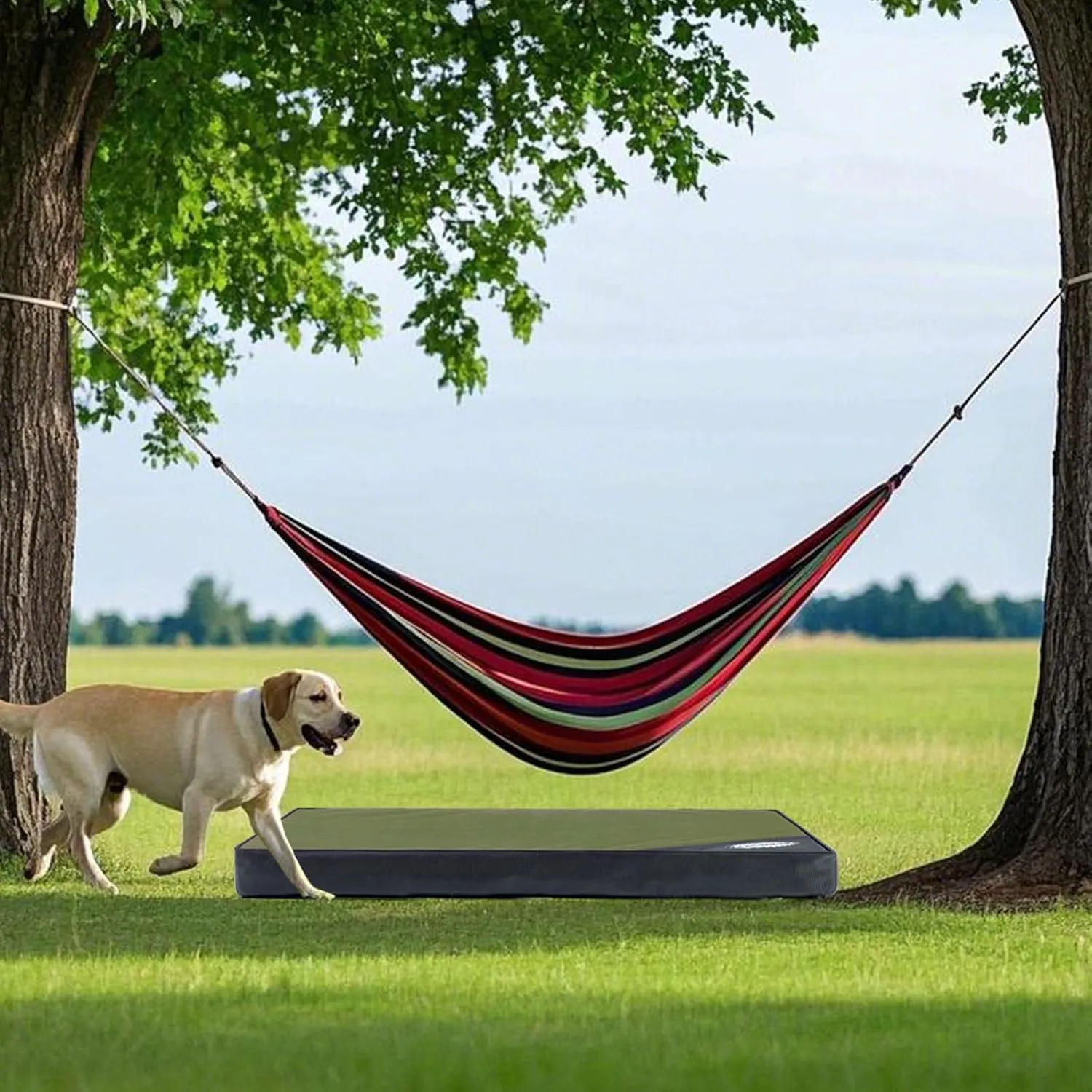 Orthopedic Outdoor Waterproof Dog Beds for Extra Large Dogs, Washable Crate Bed with Egg Crate Foam Pet Bed Mat and Removable Oxford Fabric Cooling Cover,45"x 32", Dark Green