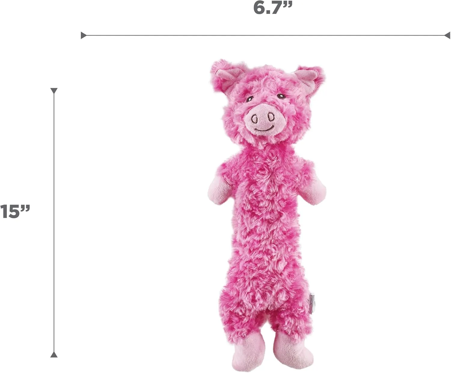 Outward Hound by Charming Pet Lil' Dudes Pig Plush Squeaky Dog Toy