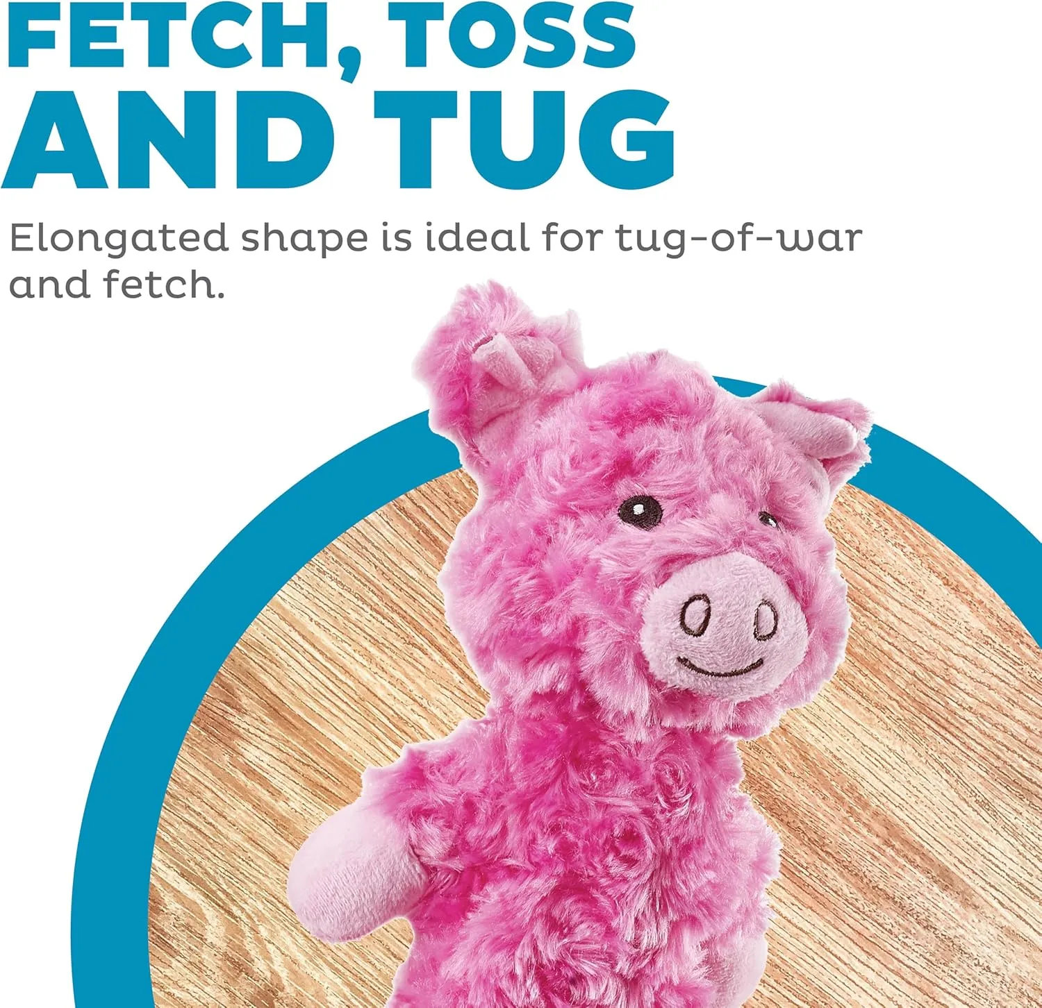 Outward Hound by Charming Pet Lil' Dudes Pig Plush Squeaky Dog Toy