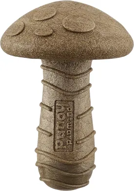 Outward Hound Dogwood Mushroom Durable Dog Chew Toy, Peanut Butter Scent, Medium