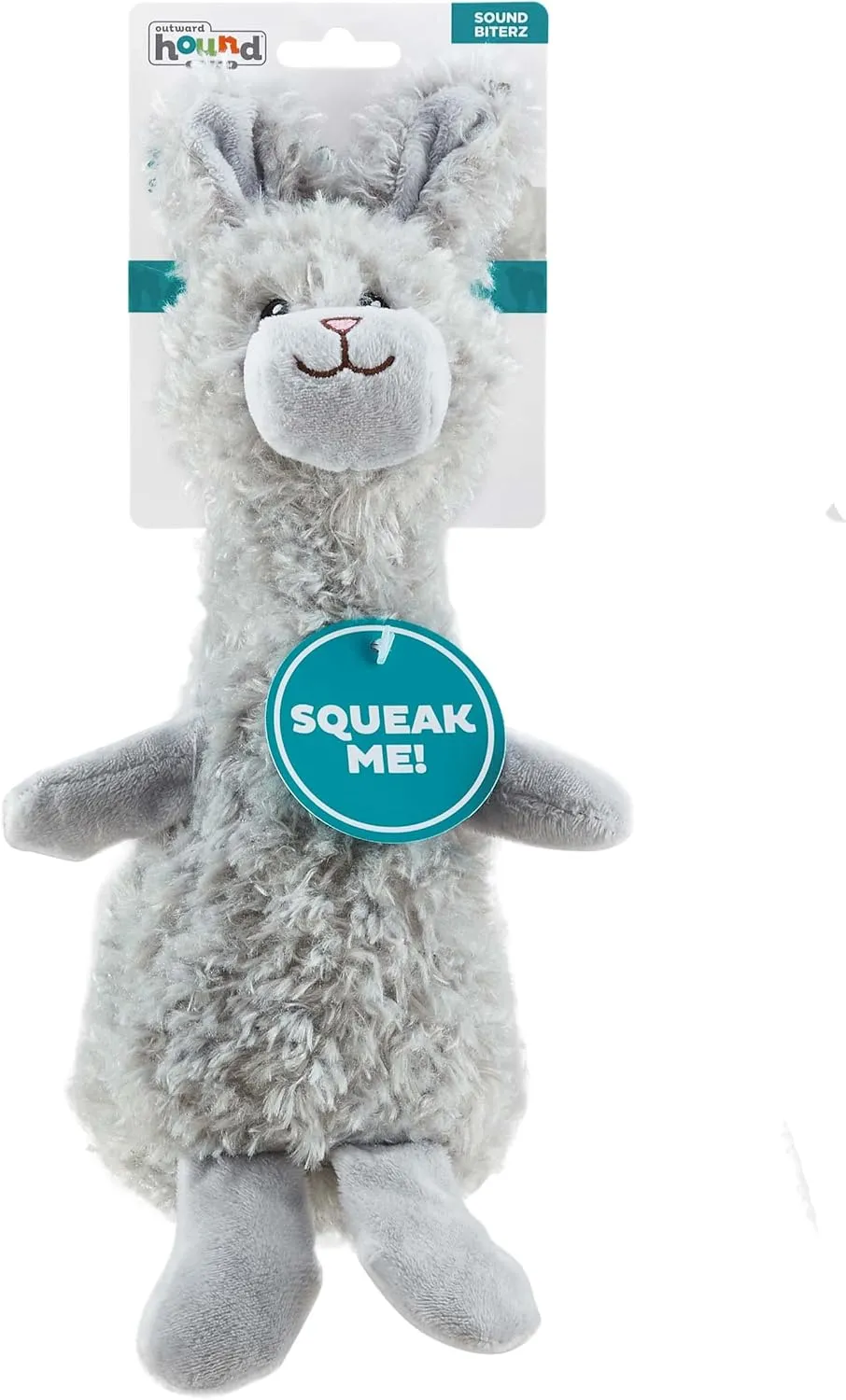 Outward Hound Scruffles Bunny Plush Squeaky Dog Toy, Small