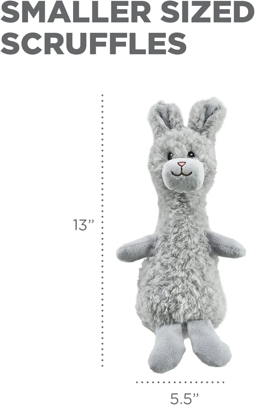 Outward Hound Scruffles Bunny Plush Squeaky Dog Toy, Small