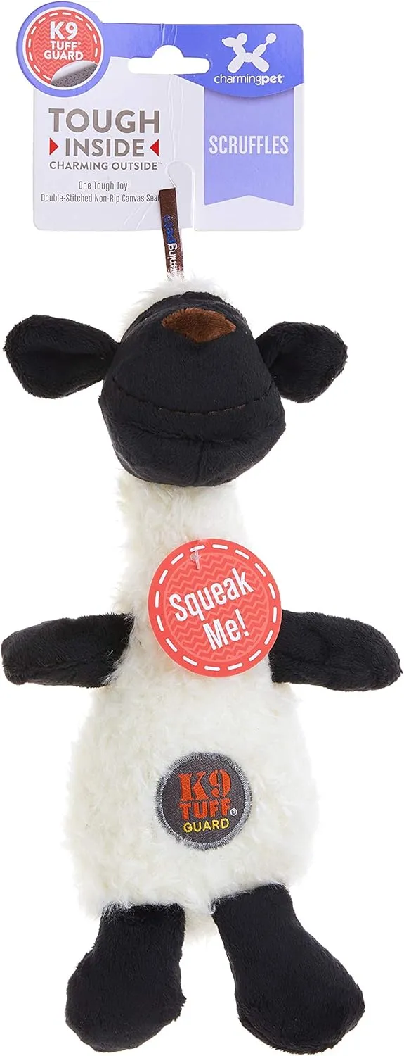 Outward Hound Scruffles Lamb Plush Squeaky Dog Toy, Small