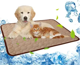 Pet Cooling Mat for Dog Puppy Cat Washable Cooling Pad, Reusable Ice Silk Dog Self Cooling Mat, Pet Sleeping Pad Blanket for Pet Beds Kennels Couches Sofa Floors Car Seats