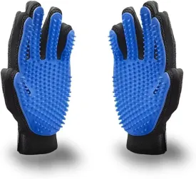 Pet Grooming Glove - Efficient Deshedding Brush for Dogs & Cats, Gentle Massaging Tool, Hair Remover for Long & Short Fur, Ideal for Bathing & Grooming, Reusable & Easy to Clean