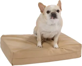 Pet Support Systems Orthopedic Dog Bed - Gel Memory Foam Pet Bed, Luxury Washable Dog Bed for Sleeping and Support (Removable Cover, Small Tan Dog Bed)
