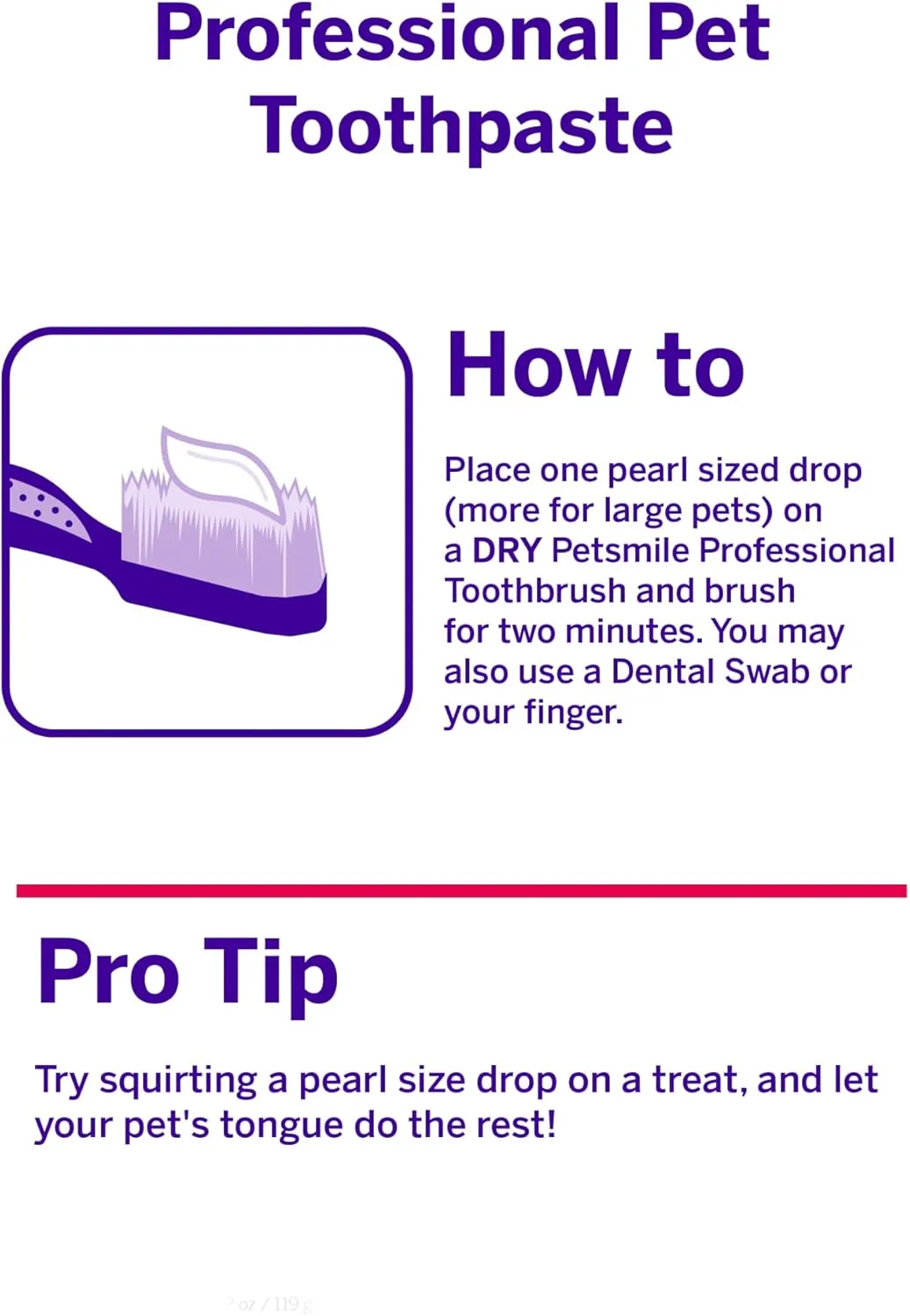 Petsmile Professional Pet Toothpaste for Cats & Dogs - Only VOHC Accepted Toothpaste - Clinically Proven to Control Plaque & Tartar Calprox Formula (Rotisserie Chicken, 2.5 Oz)