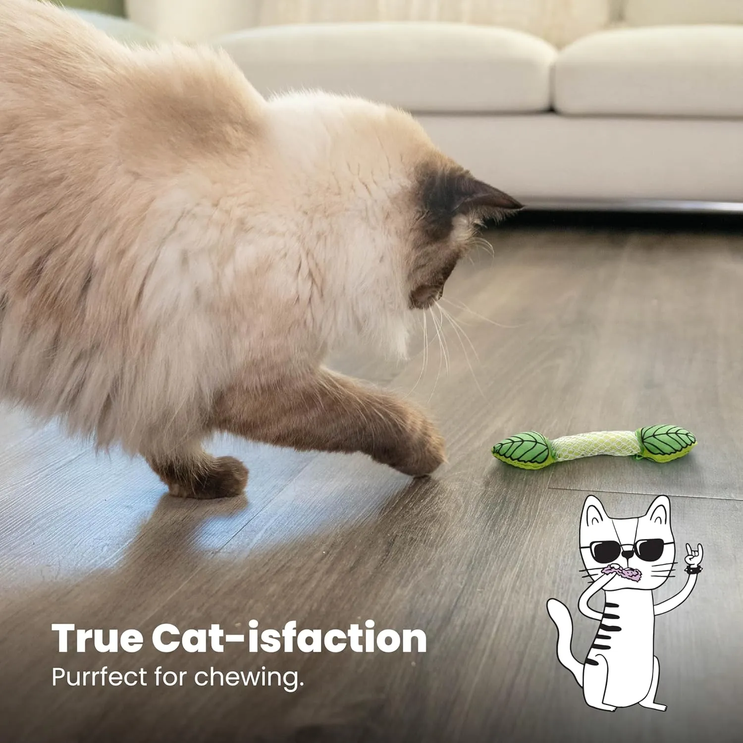 Petstages Fresh Breath Mint Stick Dental Cat Chew Toy