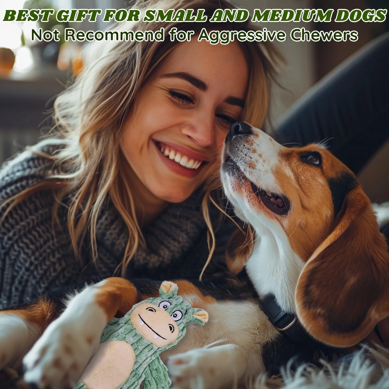 Plush Dog Toys- 5 PCS Squeaky Toys for Medium & Small Dog- Interactive Stuffed Puppy Toys to Reduce Boredom and Anxiety- Funny Cute Dog Gifts for Puppies
