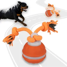 Power Tail 2.0 Dog Toy, Interactive Dog Toys with Motion Activated, Squeaky Toy Active Rolling Ball, Smart Jumping Ball for Cat, for Small Medium (Orange)