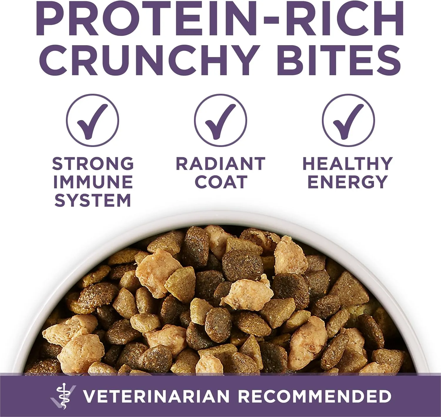 Purina ONE High Protein Dry Senior Dog Food Plus Vibrant Maturity Adult 7 Plus Formula - 8 lb. Bag