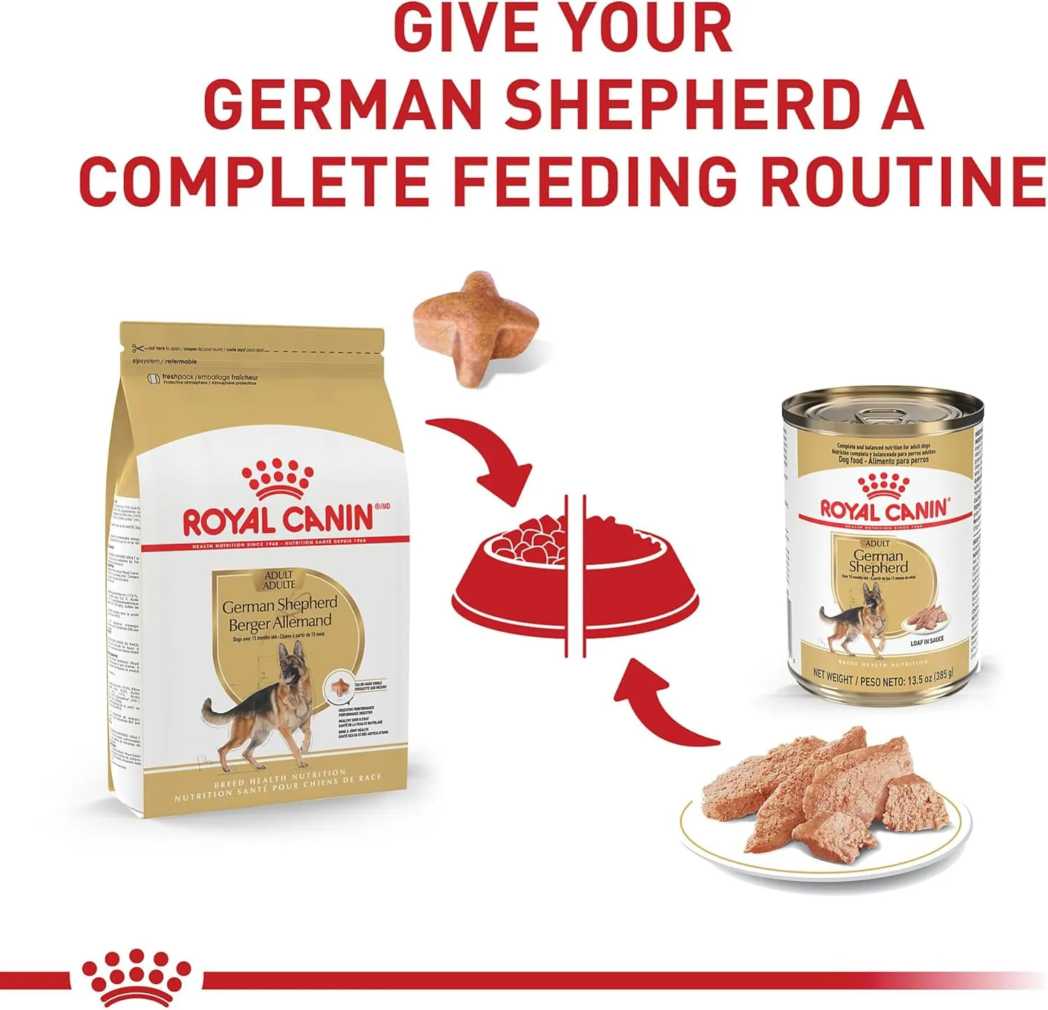 Royal Canin German Shepherd Adult Dry Dog Food, 30 lb bag