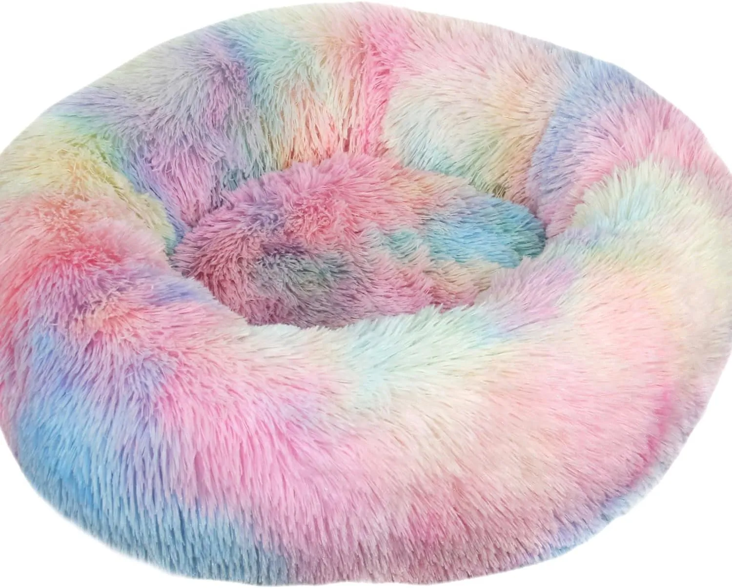 Small Dog Bed Cat Bed Donut Kitten Beds Dog Sofa Small Sofa Puppy Bed Cute Bed Cat Pet for 3Kg Pet Donut Bed