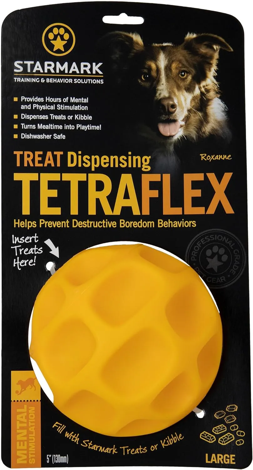 Starmark Treat Dispensing Tetraflex Dog Toy Large